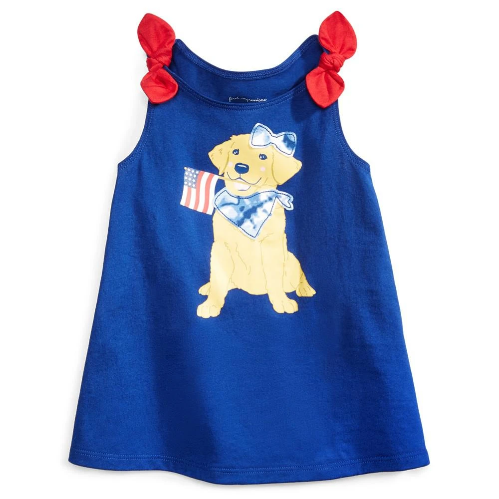 商品First Impressions|Baby Girls Patriotic Pup Tank Top, Created for Macy's,价格¥15,第1张图片
