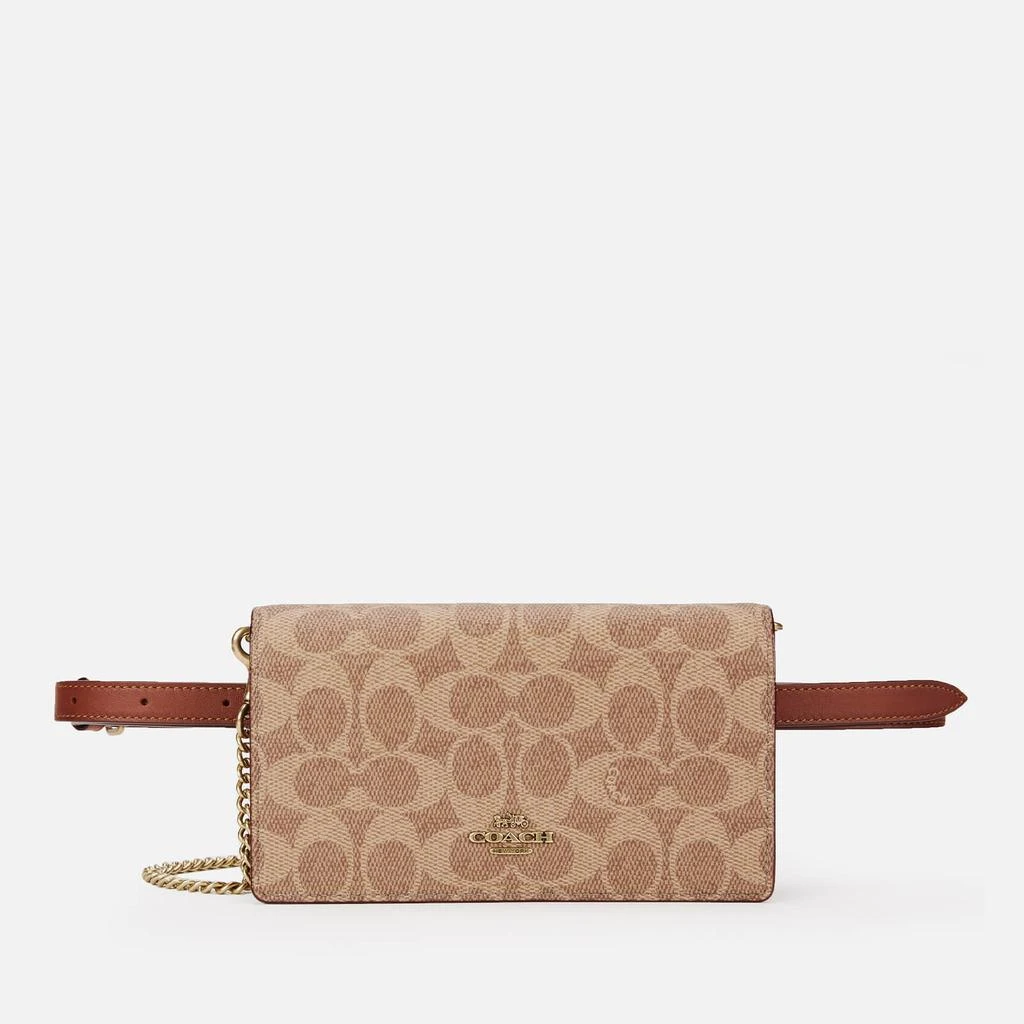 商品Coach|Coach Women's Colorblock Signature Convertible Belt Bag - Tan Rust,价格¥2018,第1张图片