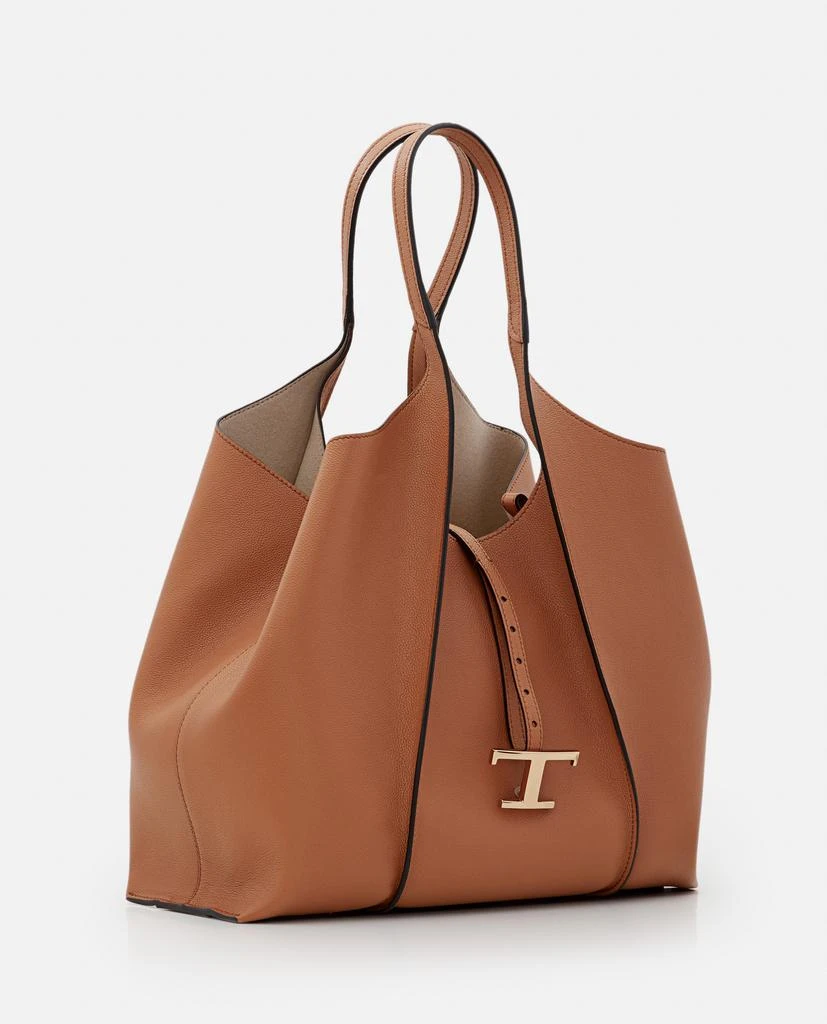 商品Tod's|Tod's T TIMELESS SMALL LEATHER SHOPPING BAG size One Size,价格¥12271,第3张图片详细描述
