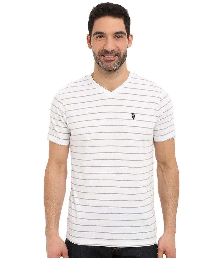 商品U.S. POLO ASSN.|Horizontal Pin Stripe V-Neck T-Shirt,价格¥219,第1张图片