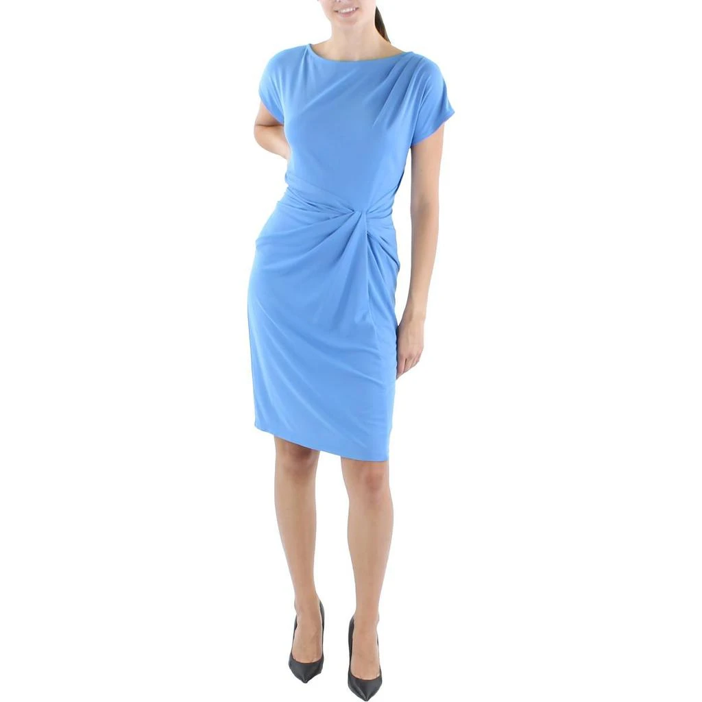 商品Ralph Lauren|Lauren Ralph Lauren Womens Jersey Twist-Front Shift Dress,价格¥209,第1张图片