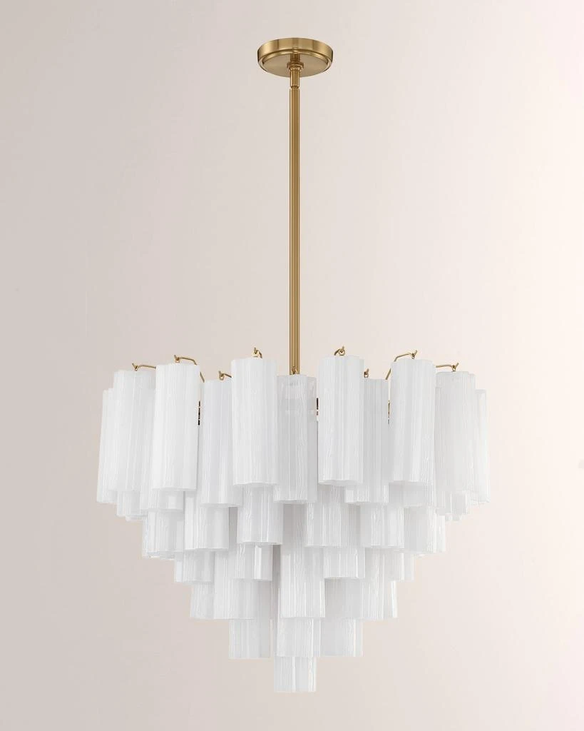 商品Crystorama|Addis 12-Light Aged Brass Chandelier,价格¥19342,第1张图片
