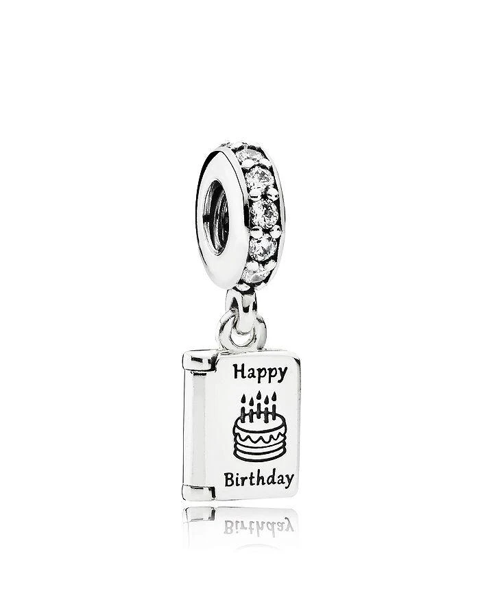 商品PANDORA|Dangle Charm - Sterling Silver & Cubic Zirconia Birthday Wishes, Moments Collection,价格¥408,第1张图片