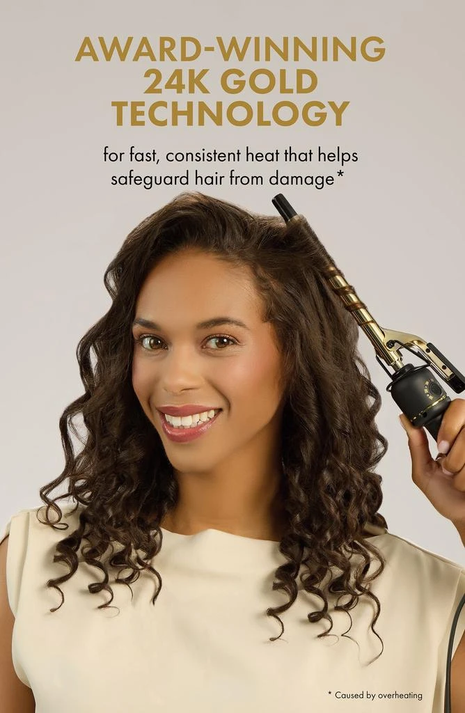 商品HOT TOOLS|24K Gold Extended Barrel Curling Iron,价格¥288,第4张图片详细描述
