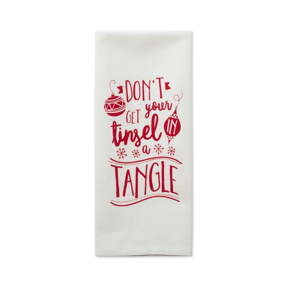 商品Design Imports|Assorted Tinsel in a Tangle Holiday Printed Dishtowel Set,价格¥186,第3张图片详细描述