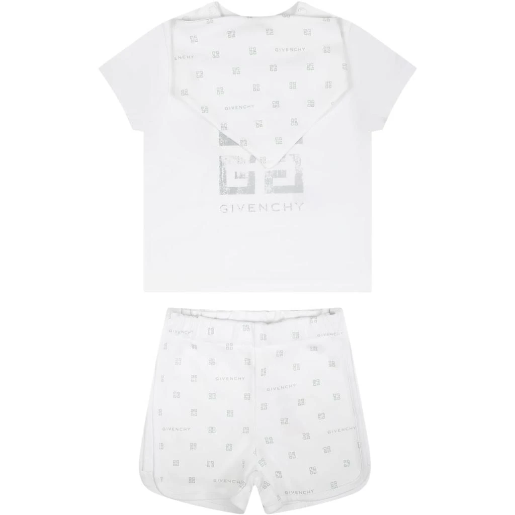 商品Givenchy|White Set For Babies With Logo,价格¥2111,第1张图片