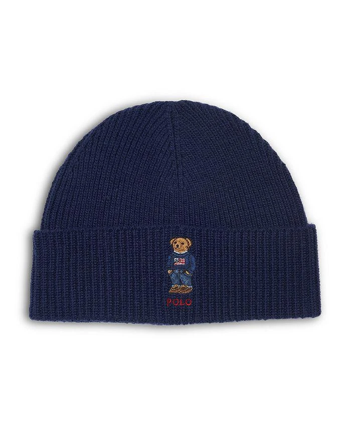 商品Ralph Lauren|Solid Flag Bear Beanie,价格¥432,第1张图片详细描述