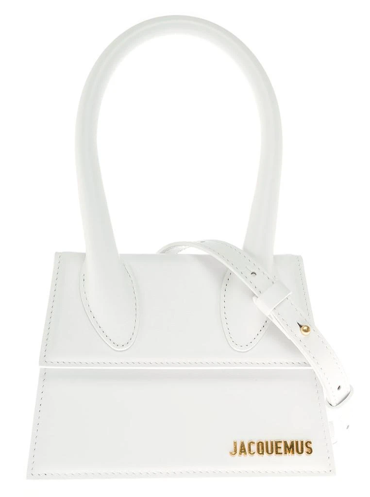 商品Jacquemus|le Chiquito Moyen White Handbag In Leather Woman,价格¥4651,第1张图片