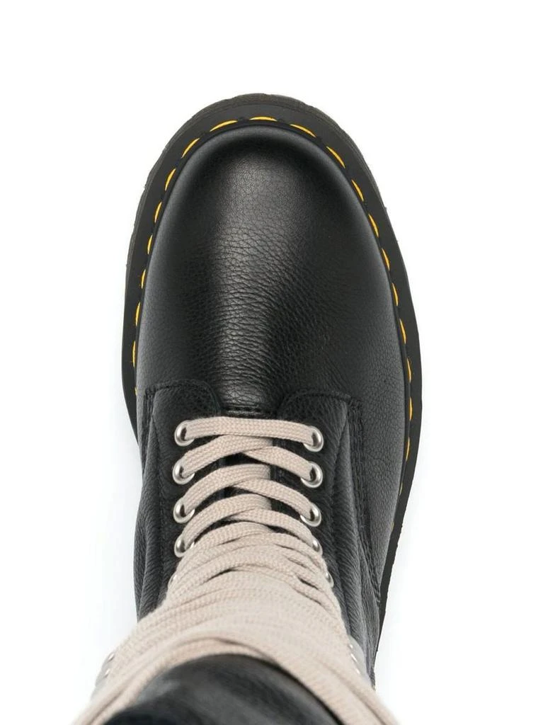 商品Rick Owens|RICK OWENS X DR MARTENS Lace-up boot in leather,价格¥2324,第2张图片详细描述