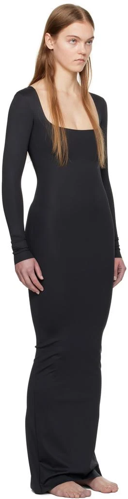 商品SKIMS|Black SKIMS Body Long Sleeve Long Slip Maxi Dress,价格¥957,第2张图片详细描述