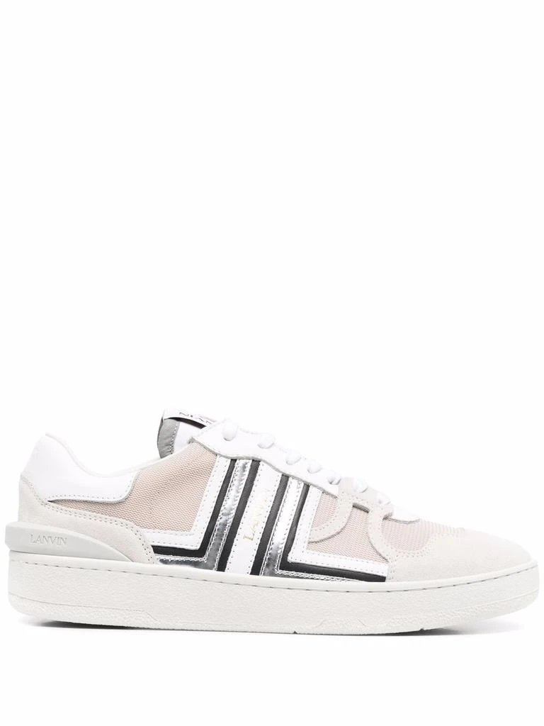 商品Lanvin|Lanvin men's white leather sneakers,价格¥2973,第1张图片