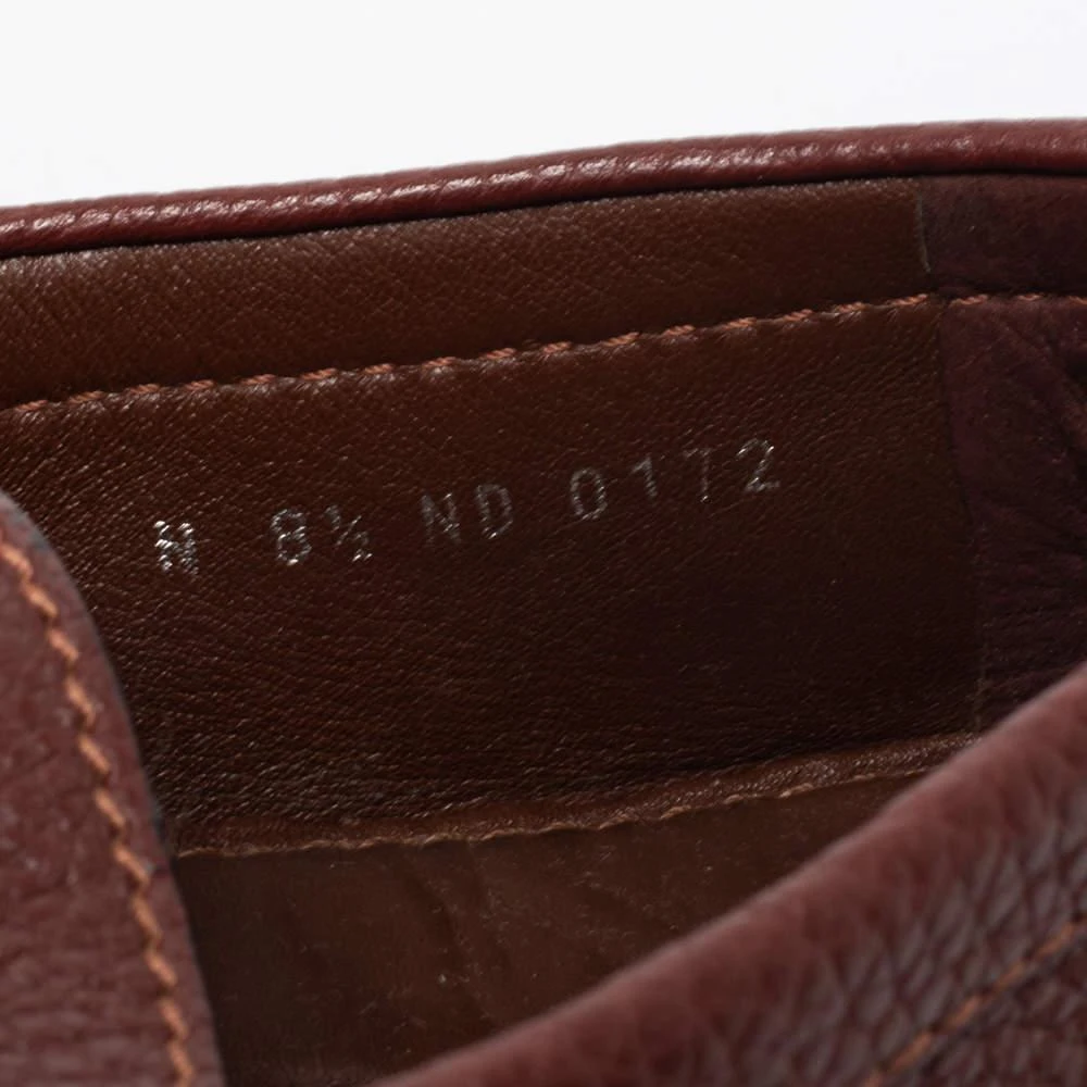 Louis Vuitton Burgundy Leather Hockenheim Loafers Size 42.5  商品