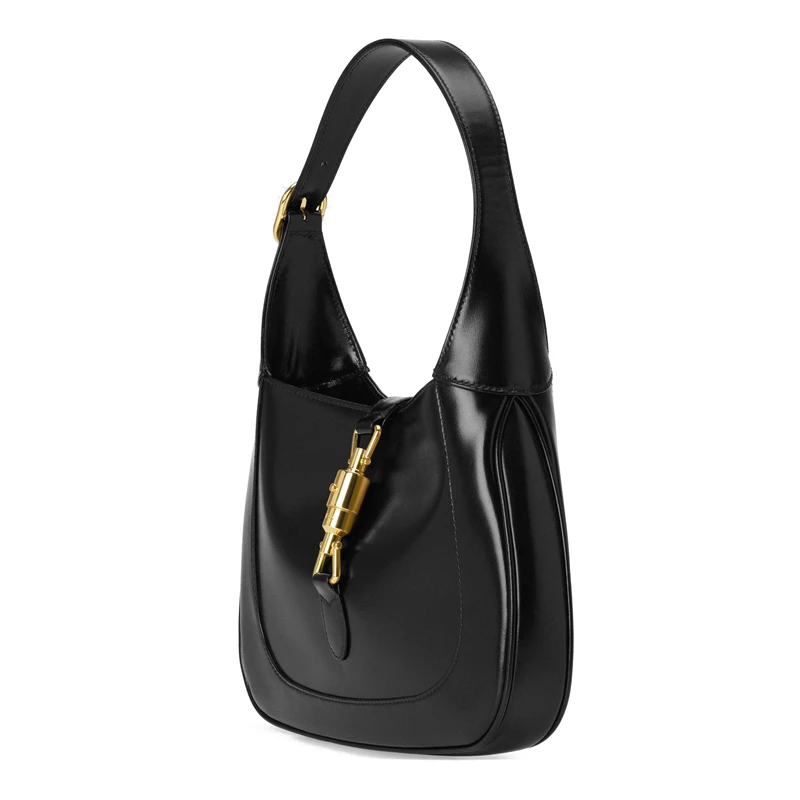 GUCCI/古驰 Jackie 1961 女士小号黑色牛皮锁扣手提单肩包 636709 10O0G 1000 商品