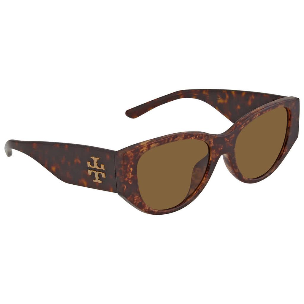 Tory Burch Brown Rectangular Ladies Sunglasses TY9064U 15198352商品第1张图片规格展示