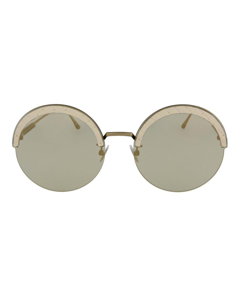 Round-Frame Metal Sunglasses商品第1张图片规格展示