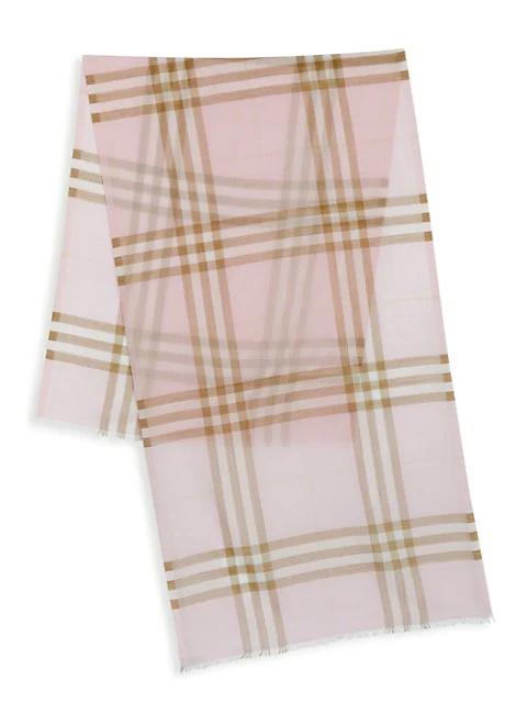 Giant Check Gauze Scarf商品第2张图片规格展示