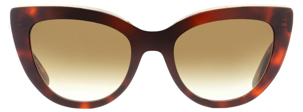 Longchamp Women's Cat Eye Sunglasses LO686S 518 Red Havana 51mm商品第2张图片规格展示