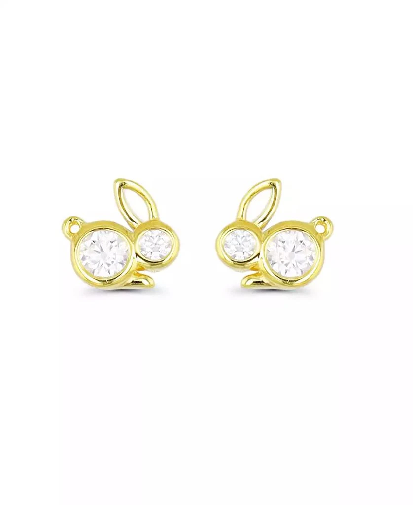 商品Macy's|Bunny Rabbit Stud Earrings in 14K Gold Plated or Sterling Silver,价格¥106,第1张图片