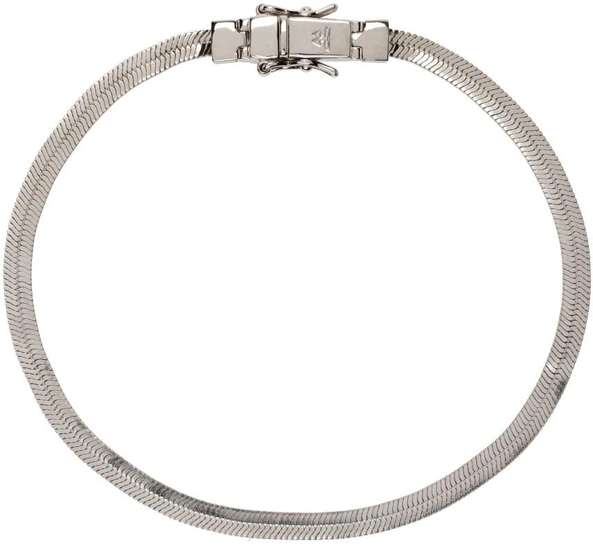 商品Tom Wood|Silver Herringbone Bracelet,价格¥1283,第2张图片详细描述