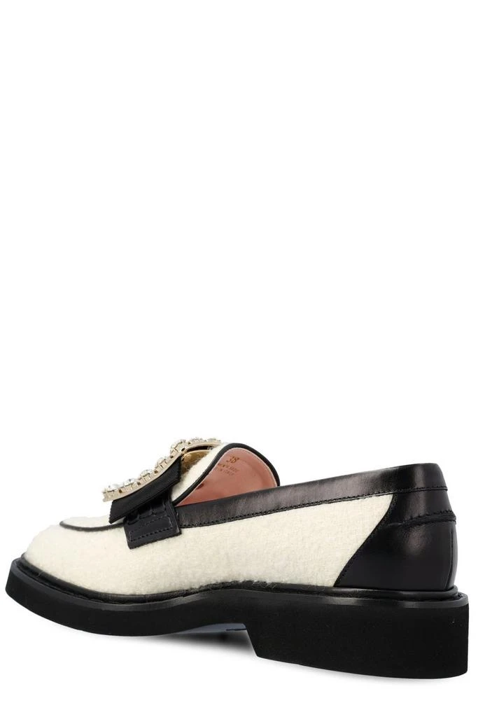 商品Roger Vivier|Roger Vivier Viv' Rangers Embellished Buckle Loafers,价格¥5879,第3张图片详细描述