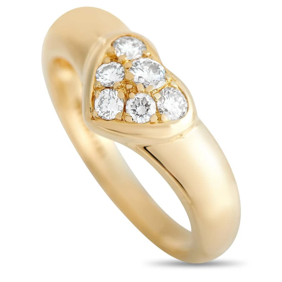 商品[二手商品] Tiffany & Co.|Pre-Owned Tiffany  Co. 18K Yellow Gold Diamond Heart Ring,价格¥4857,第1张图片