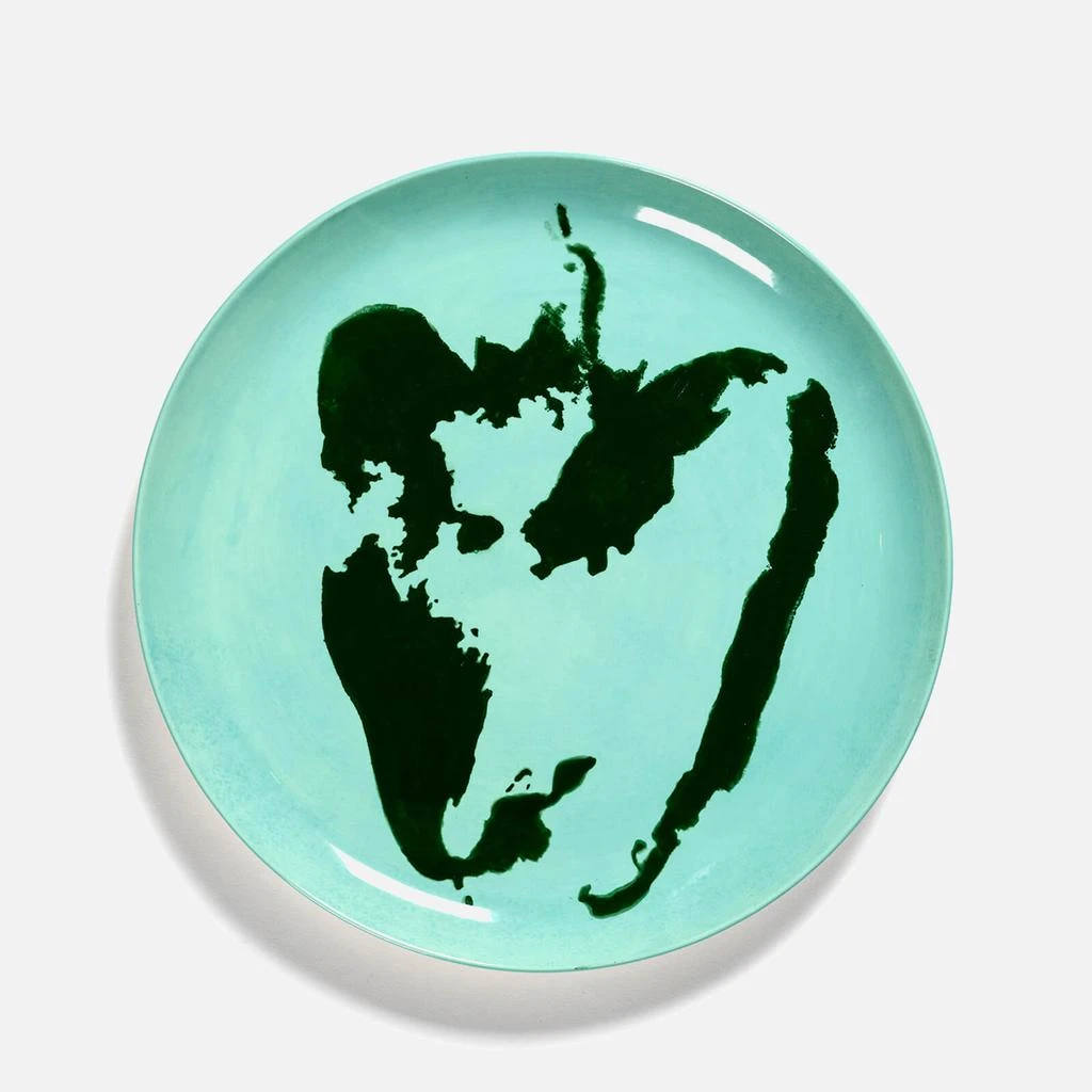 商品Serax|Serax x Ottolenghi Large Plate - Azure & Pepper Green (Set of 2),价格¥262,第1张图片