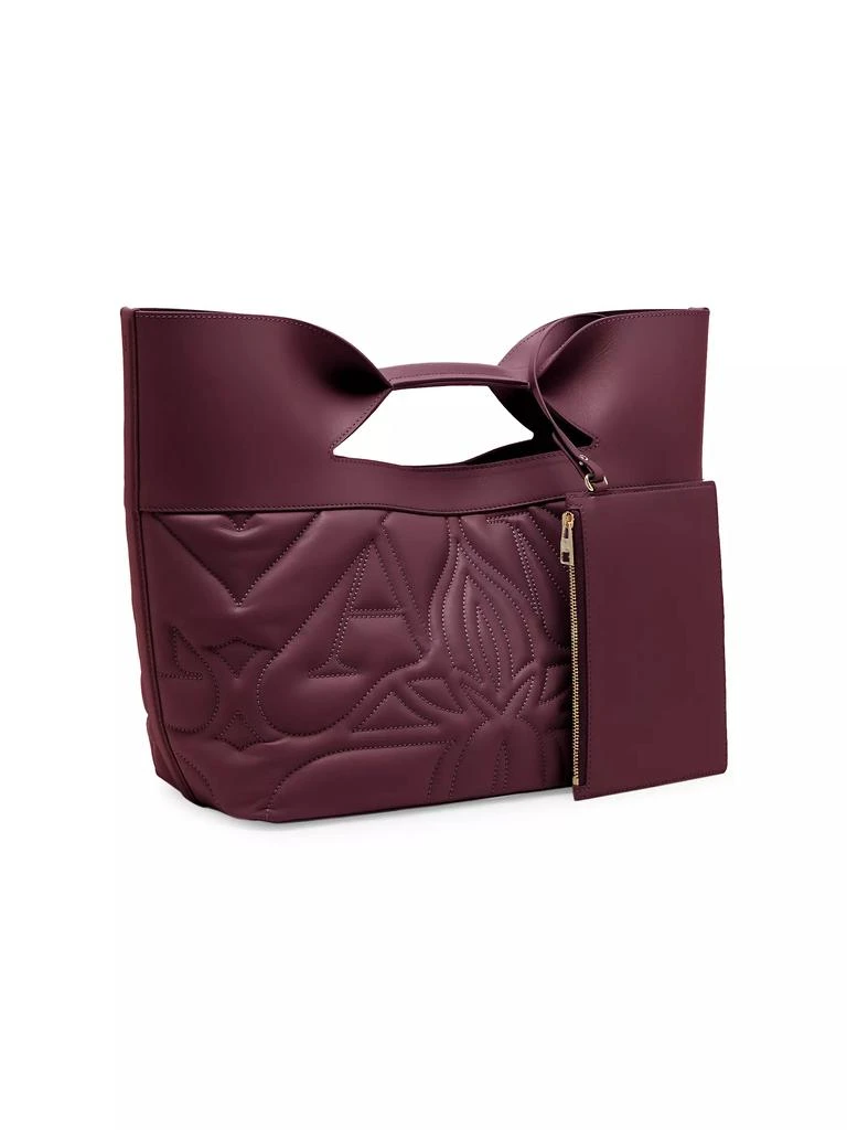 商品Alexander McQueen|Small Seal Bow Bag In Leather,价格¥8065,第4张图片详细描述