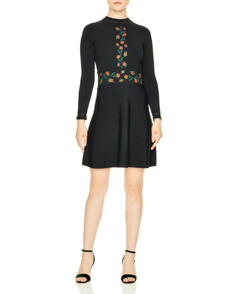 商品Sandro|Giorgia Embroidered Dress,价格¥1740,第1张图片