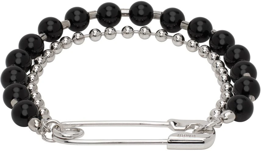 商品Numbering|Silver & Black #9909 Bracelet,价格¥988,第2张图片详细描述