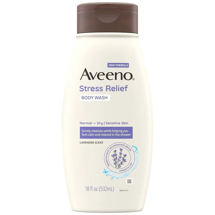 商品Aveeno|Stress Relief Body Wash with Nourishing Oat & Lavender Lavender,价格¥98,第1张图片