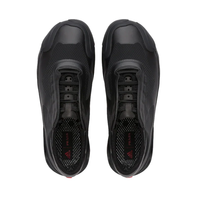 商品Prada|【预售3-7天】普拉达 ADIDAS合作款 Luna Rossa 21系列 男士黑色防水运动鞋3E6447_OYQ_F0002_F_005,价格¥4730,第4张图片详细描述