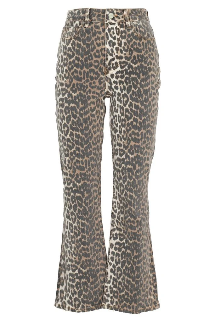 商品Ganni|Ganni Leopard Printed Flared Jeans,价格¥1258,第1张图片