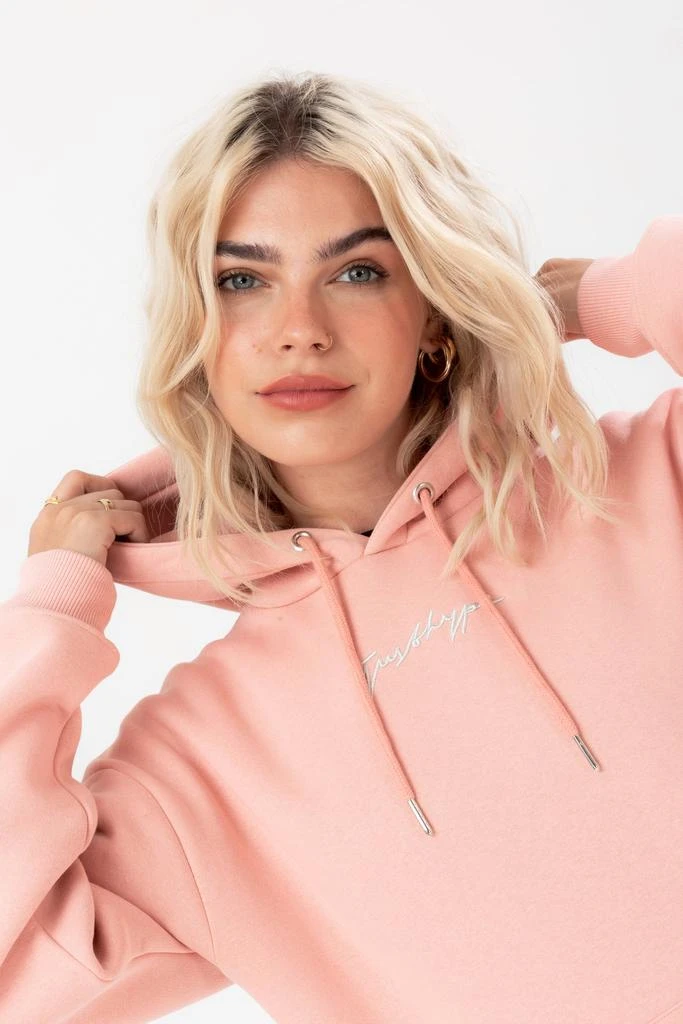 商品HYPE WOMENS|HYPE WOMENS BLUSH JUSTHYPE SCRIBBLE HOODIE,价格¥370,第5张图片详细描述