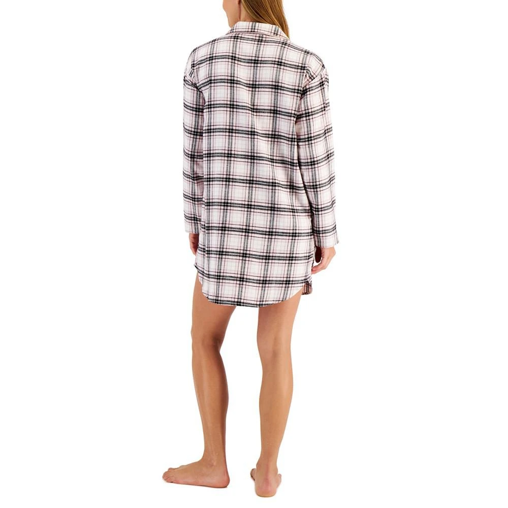 商品Charter Club|Cotton Plaid Flannel Nightshirt, Created for Macy's,价格¥177,第2张图片详细描述