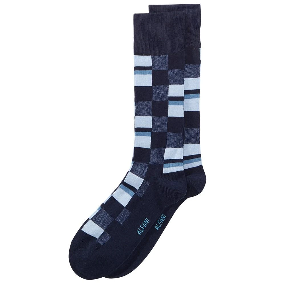 商品Alfani|Men's Mosaic Boxes Dress Socks, Created for Macy's,价格¥75,第1张图片