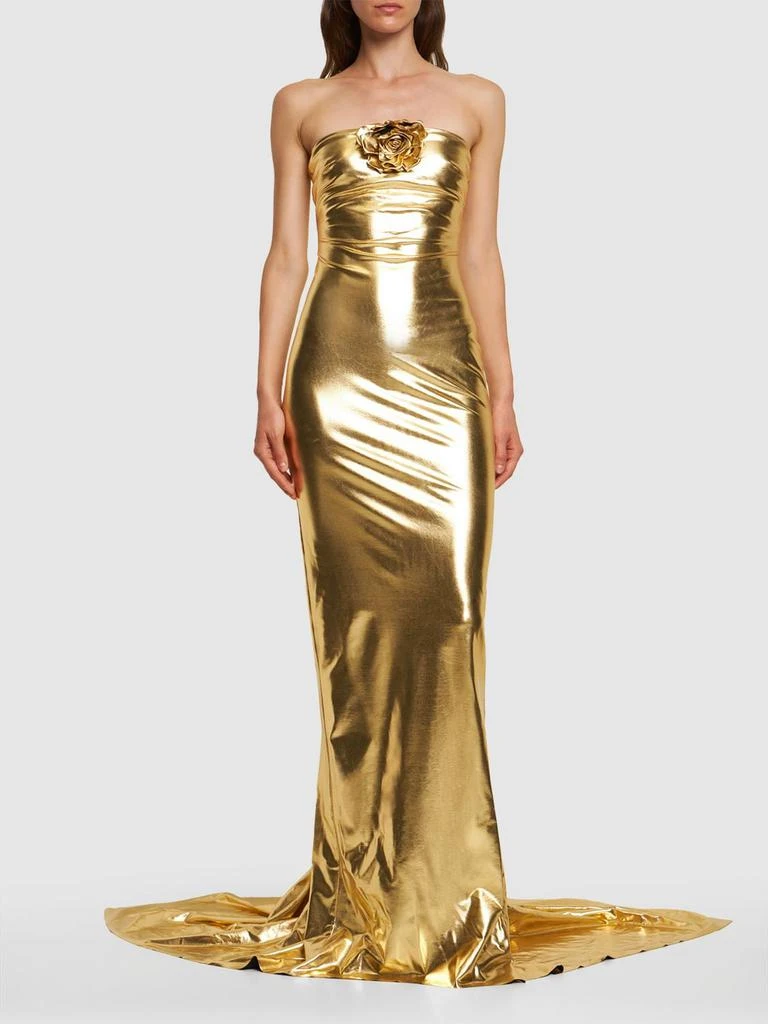 商品GIUSEPPE DI MORABITO|Laminated Jersey Strapless Long Dress,价格¥6391,第1张图片详细描述