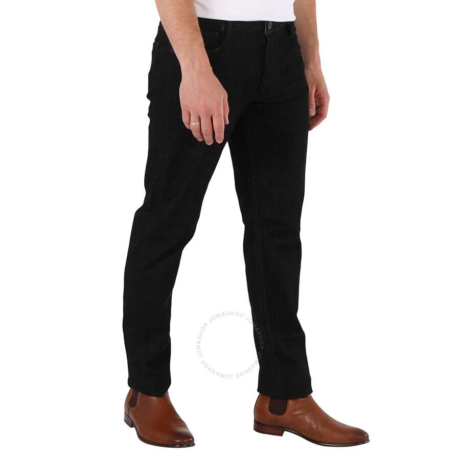 商品Emporio Armani|Emporio Armani Men's Denim Black Cotton-Blend Straight-Leg Jeans, Waist Size 30",价格¥514,第2张图片详细描述