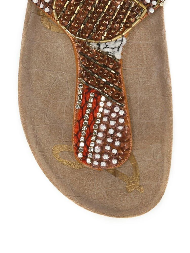 商品Sam Edelman|Olivie 4 Embellished Satin Footbed Sandals,价格¥680,第4张图片详细描述