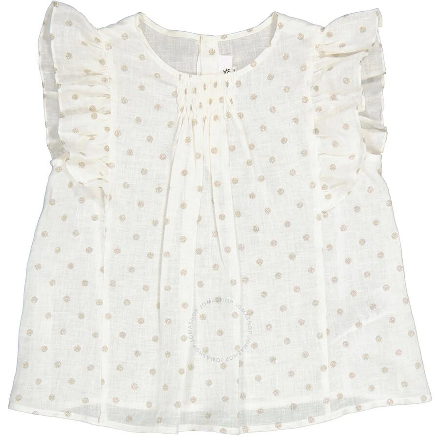 商品Bonpoint|Bonpoint Girls Nilune Short Sleeved Blouse, Size 6Y,价格¥287,第1张图片