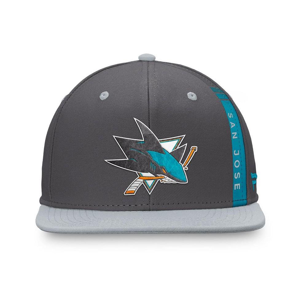商品Fanatics|Men's Branded Charcoal San Jose Sharks Authentic Pro Home Ice Snapback Hat,价格¥244,第6张图片详细描述