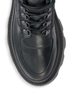 商品Karl Lagerfeld Paris|Logo Leather Trim Boots,价格¥895,第5张图片详细描述