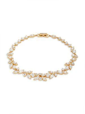 商品Adriana Orsini|Wren Drama 18K Goldplated & Cubic Zirconia Bracelet,价格¥715,第1张图片