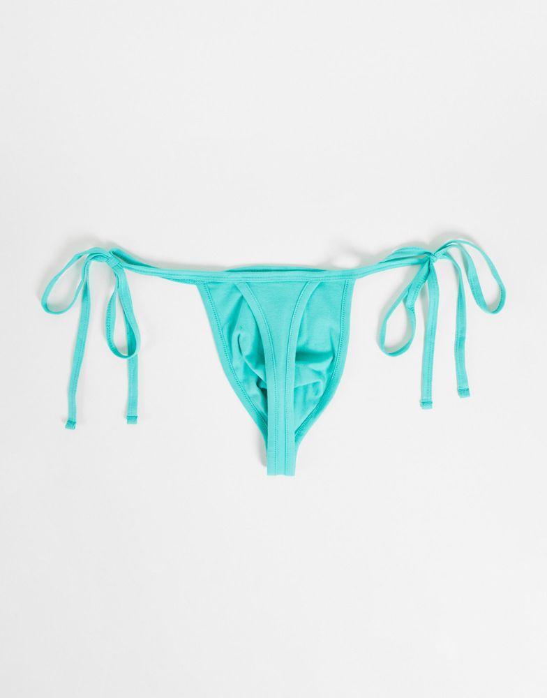 商品ASOS|ASOS DESIGN 2 pack tie side thong,价格¥85,第4张图片详细描述