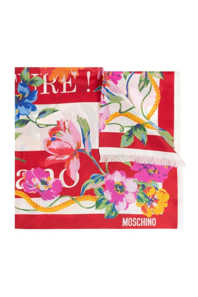 商品Moschino|Moschino Floral Printed Fringed-Edge Scarf,价格¥1011,第1张图片