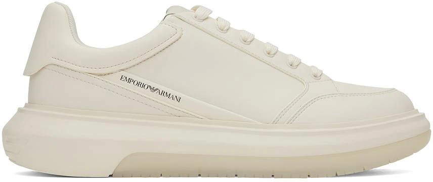 商品Emporio Armani|White Printed Sneakers,价格¥1643,第1张图片