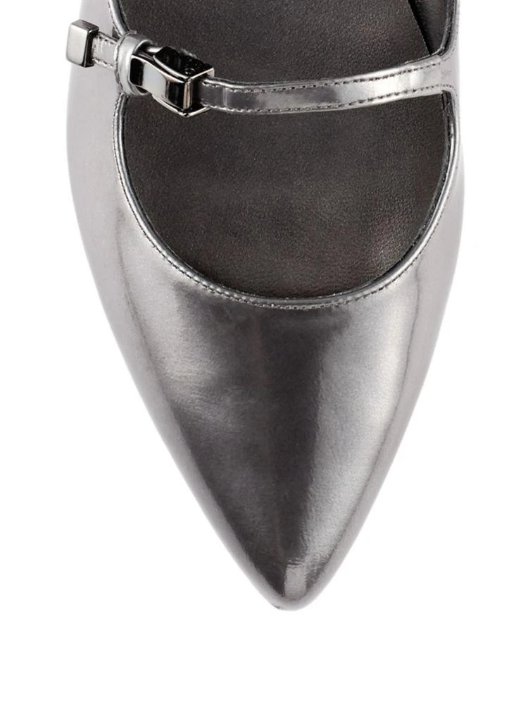 商品Stuart Weitzman|Flippy 漆皮搭扣平底鞋,价格¥789,第3张图片详细描述