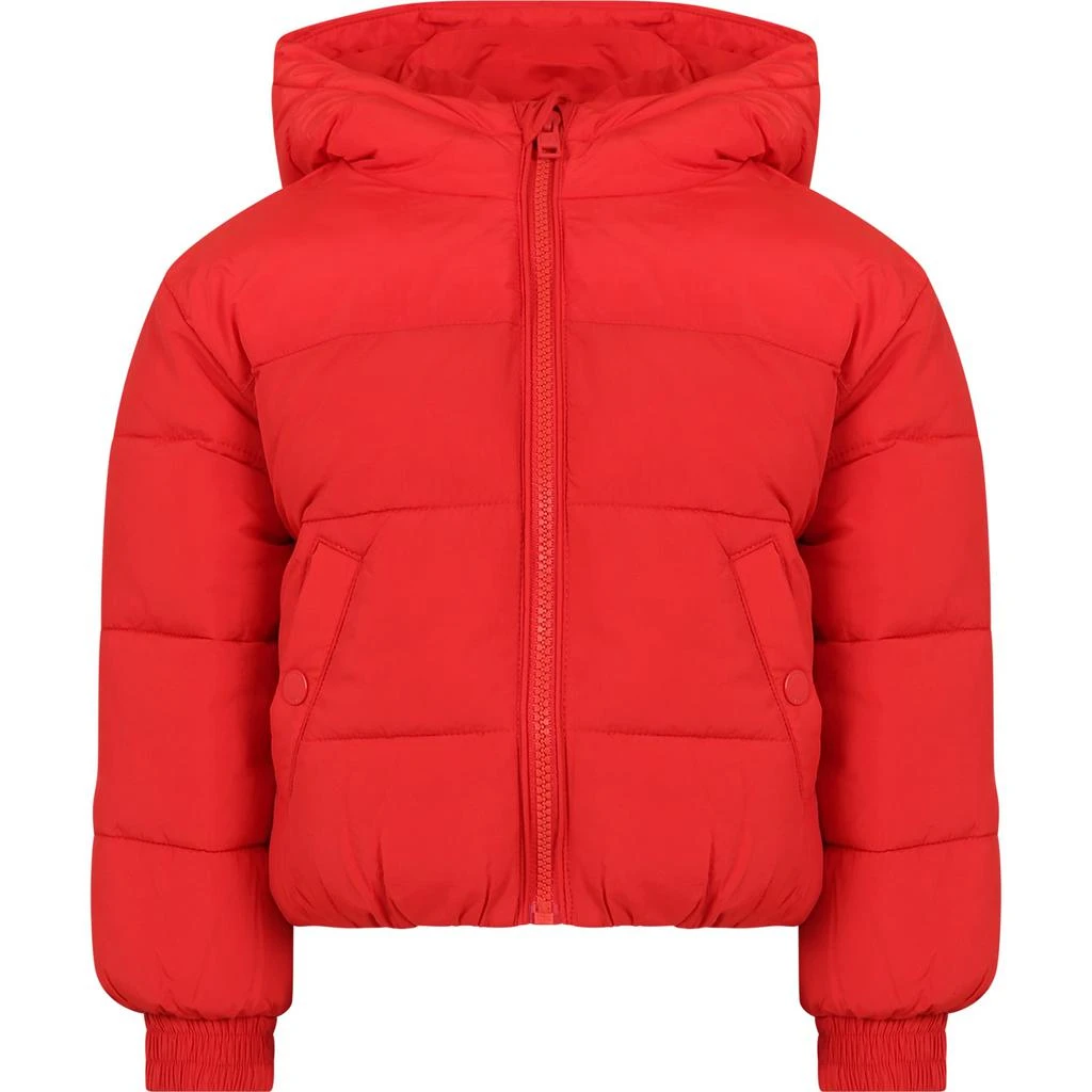 商品Tommy Hilfiger|Red Down Jacket For Girl With Logo,价格¥1457,第1张图片