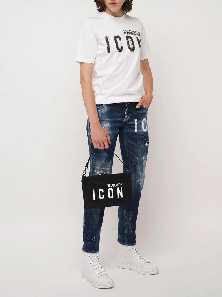 商品DSQUARED2|Icon Spray Jennifer Cotton Denim Jeans,价格¥3490,第1张图片详细描述