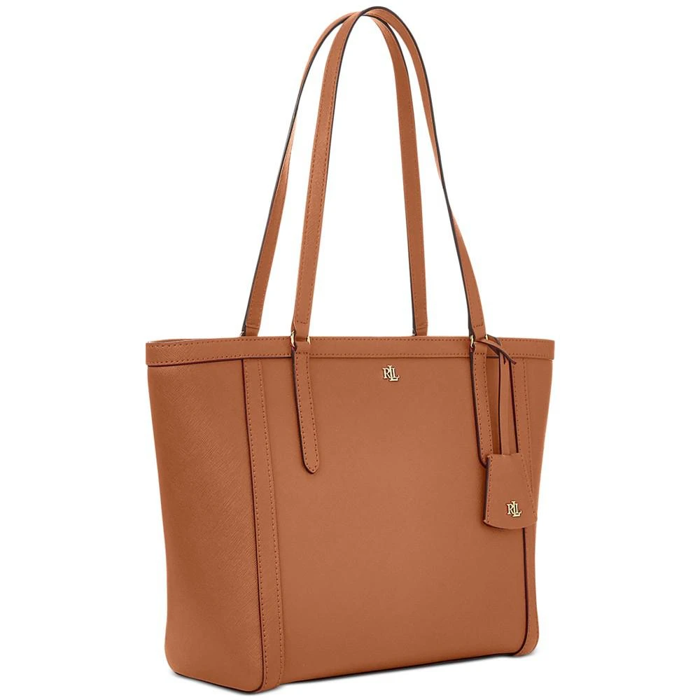 商品Ralph Lauren|Women's Clare Cross Hatch Leather Top-Zip Slim Tote,价格¥890,第5张图片详细描述