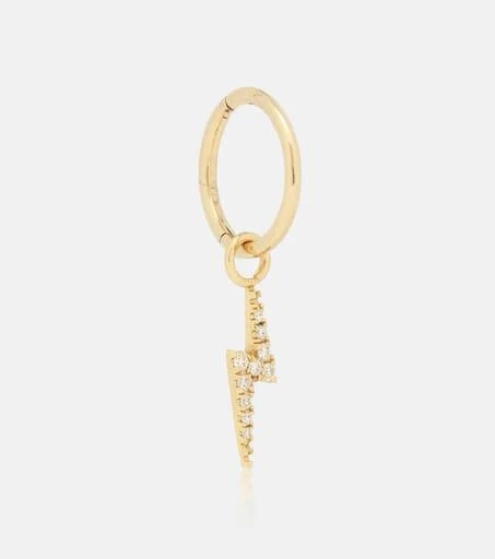 商品Maria Tash|Lightning Bolt 18kt gold single earring with diamonds,价格¥5049,第1张图片